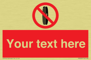 Custom Do Not Change Grinding Wheel Sign